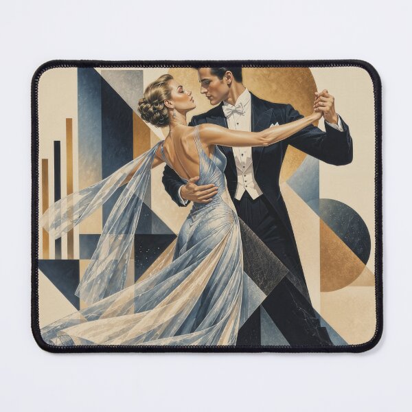 Item preview, Wall Art - Postcard: Foxtrot Dance Poster | Elegant Art Deco Ballroom Dancer Wall Art designed and sold by ForeverPrintsOK.