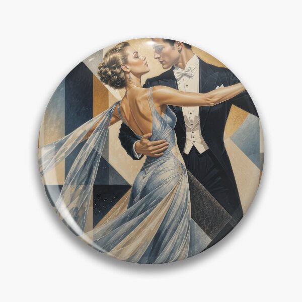 Item preview, Wall Art - Postcard: Foxtrot Dance Poster | Elegant Art Deco Ballroom Dancer Wall Art designed and sold by ForeverPrintsOK.