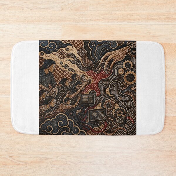 Item preview, Javanese Batik Wayang Epic Battle of Fate designed and sold by ChotipahArt.