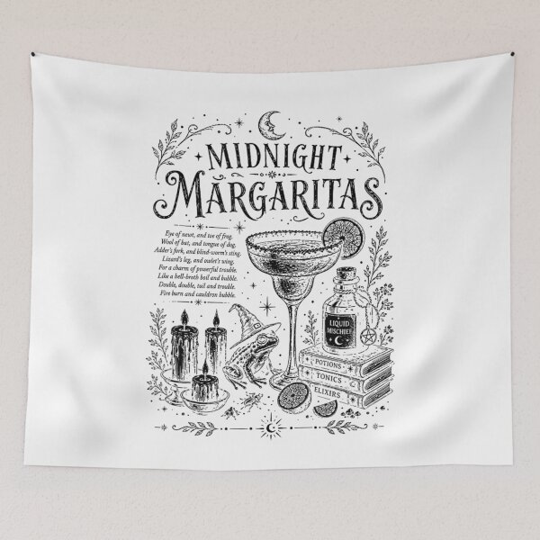 Item preview, Midnight Margaritas Witch Drinking Cocktail Funny Halloween designed and sold by Angryblu3.