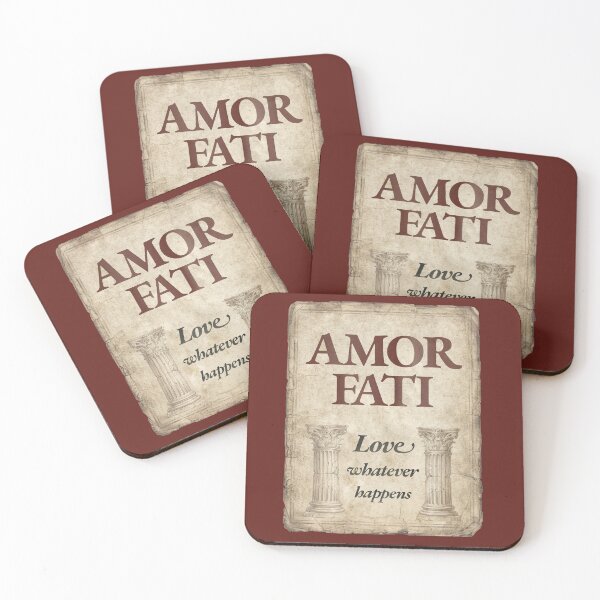 Item preview, Amor Fati - Vintage Distressed Stoic Quote - Roman Red Version designed and sold by Stoic Core.