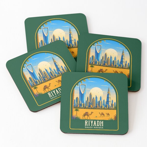 Item preview, Riyadh Vintage Travel Illustration designed and sold by HomeLivingCo.