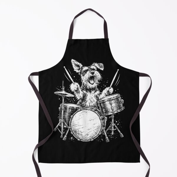 Item preview, Cute Schnauzer Playing Drums Funny Music Dog Drummer Graphic designed and sold by Byhergawaa.
