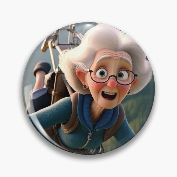 Item preview, Old Fart flying a hang glider designed and sold by Colin Bentham.