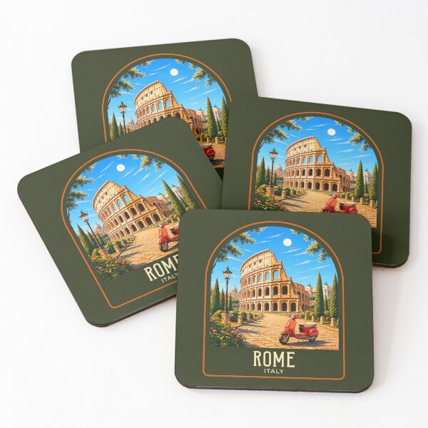 Item preview, Rome Vintage Travel Illustration designed and sold by HomeLivingCo.