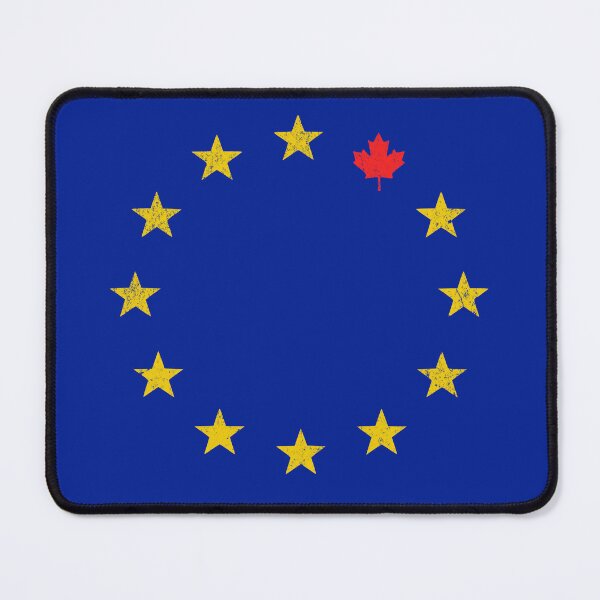 Item preview, European Union Canada Maple Leaf EU Canadian Flag Inspired Design designed and sold by RR-Arts.