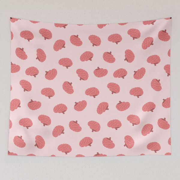 Item preview, Cute Brain Anatomy Pattern designed and sold by OEKAKIYASAN.