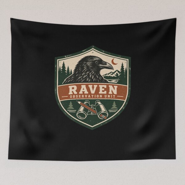Item preview, Raven Observation Unit Field Patch designed and sold by AMICO77.