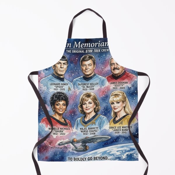 Item preview, Star Trek Original Crew Tribute Piece Poster, Shirts & Stickers designed and sold by TrendingFabrics.