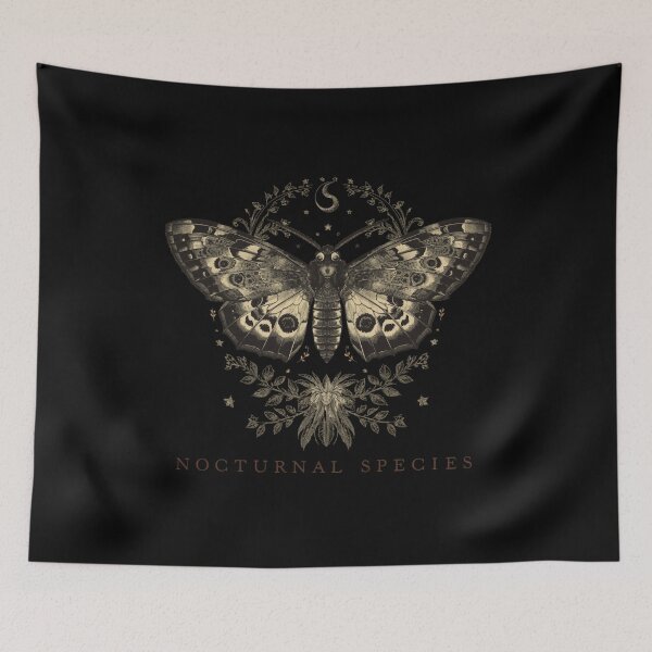Item preview, Death’s-Head Moth Vintage Engraving designed and sold by ChicTrendz.