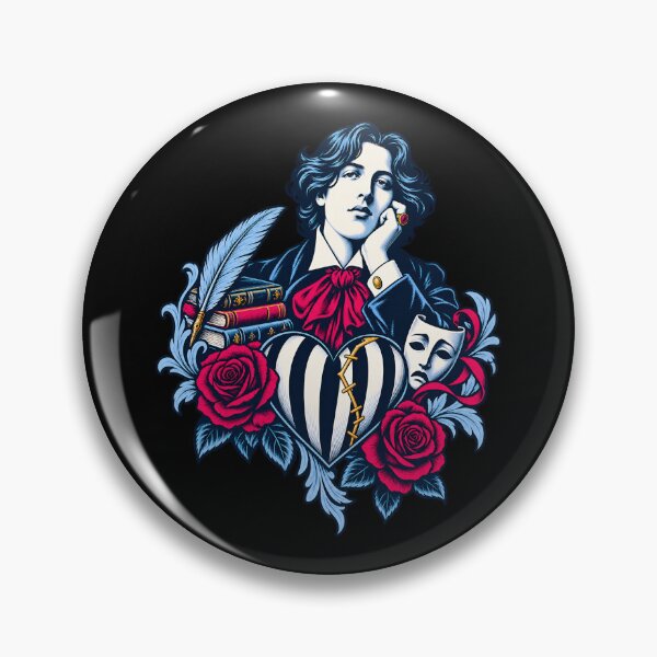 Item preview, Oscar Wilde: Books, Roses, and a Stitched Heart designed and sold by Fenay Designs.