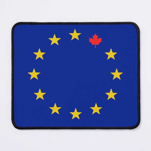 Item preview, European Union Canada Maple Leaf EU 12 Stars Flags Inspired Design designed and sold by RR-Arts.