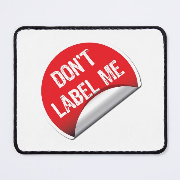 Item preview, Do Not Label Me Red Sticker Typog: designed and sold by Minem39.