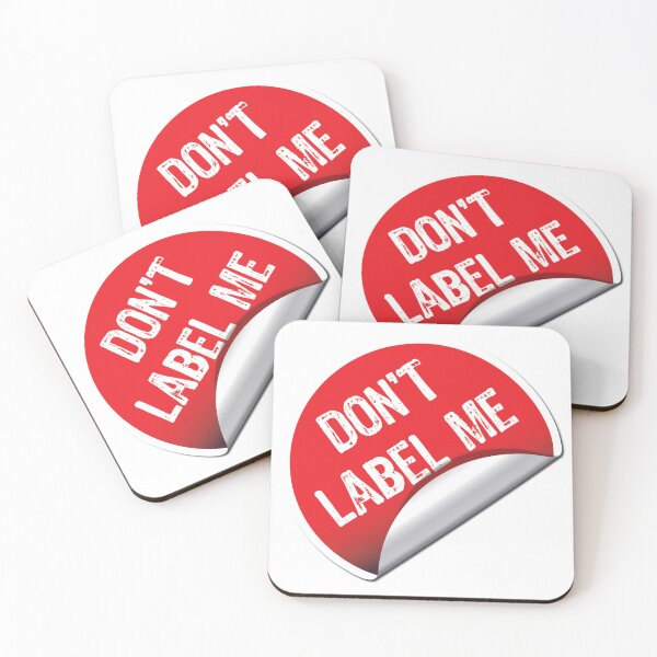 Item preview, Do Not Label Me Red Sticker Typog: designed and sold by Minem39.
