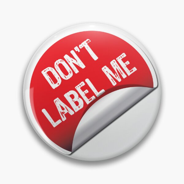 Item preview, Do Not Label Me Red Sticker Typog: designed and sold by Minem39.