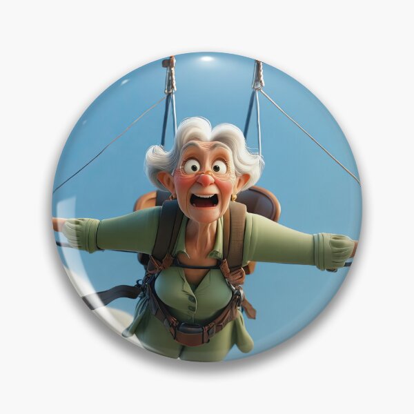 Item preview, Old Fart flying a hang glider designed and sold by Colin Bentham.