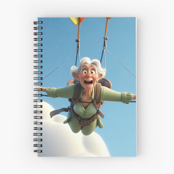 Item preview, Old Fart flying a hang glider designed and sold by Colin Bentham.