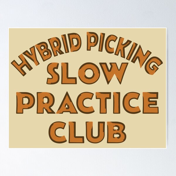 Item preview, HYBRID PICKING SLOW PRACTICE CLUB designed and sold by MOCOPOCO.