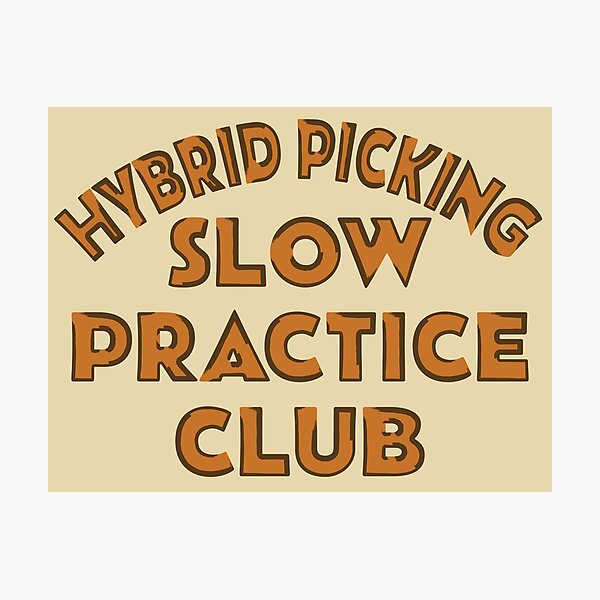 Item preview, HYBRID PICKING SLOW PRACTICE CLUB designed and sold by MOCOPOCO.