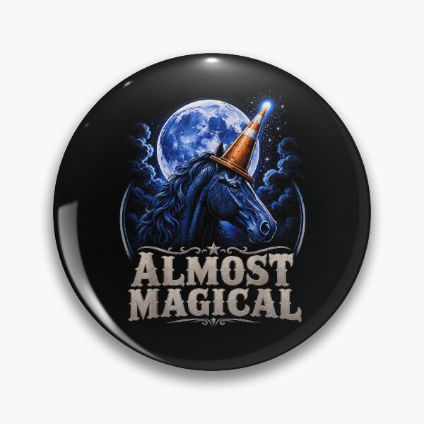 Item preview, Almost Magical Funny Horse Traffic Cone Unicorn designed and sold by Byhergawaa.