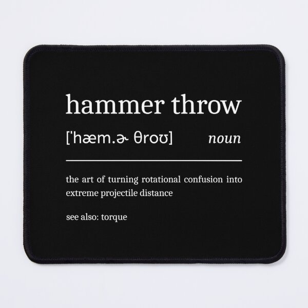 Item preview, Hammer Throw Definition Funny Hammer Thrower designed and sold by StrideSuccess.