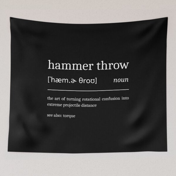 Item preview, Hammer Throw Definition Funny Hammer Thrower designed and sold by StrideSuccess.