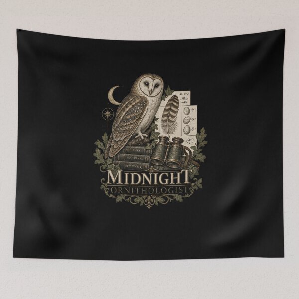 Item preview, Midnight Ornithologist Scientific Owl designed and sold by AMICO77.