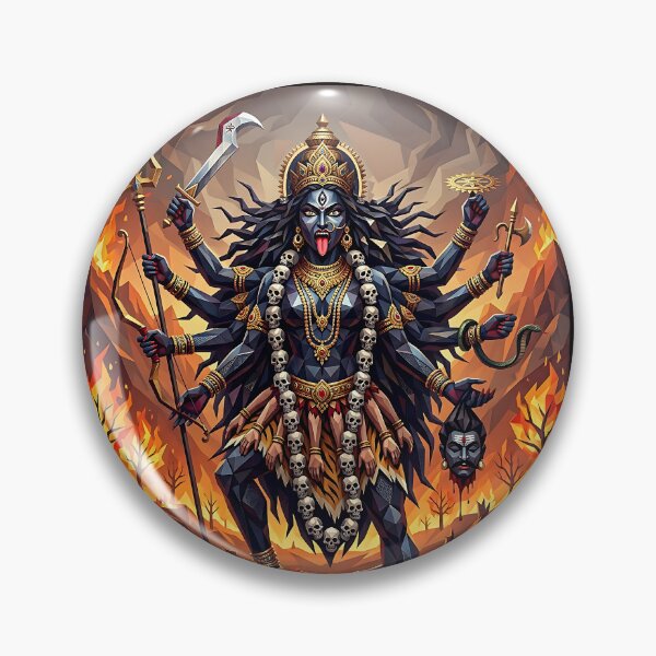 Artikelvorschau, Geometrische Kali, stehend auf Shiva entworfen und verkauft von hutofdesigns.