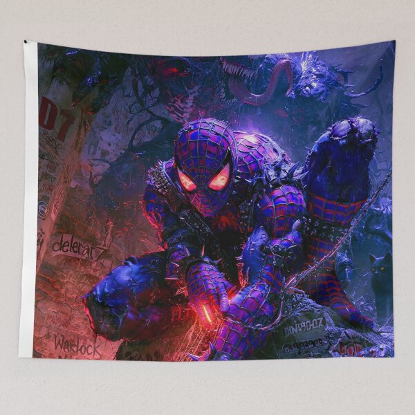 Item preview, Spider-Man vs Venom Punk - Cyberpunk Sci Fi Anime art designed and sold by Delerat7.