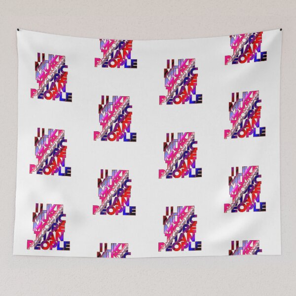 Item preview, I  Like Music More Than People designed and sold by ZooStateofMind.