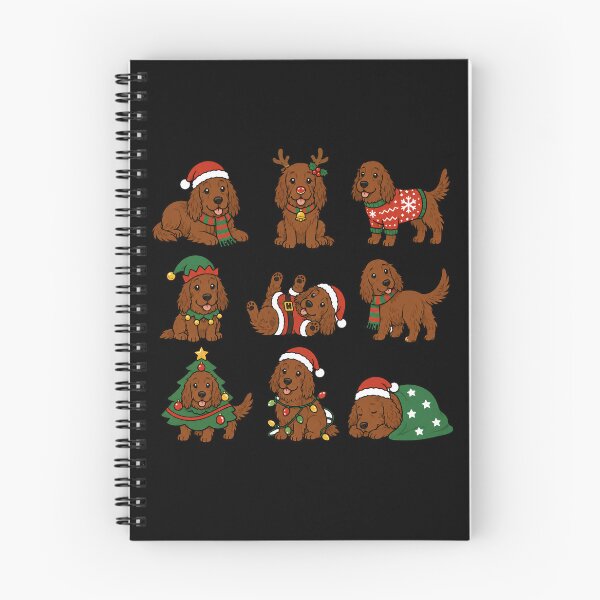 Artikelvorschau, Lustiger Irischer Setter Hund Weihnachten Feiertag Mama Papa entworfen und verkauft von rafaeltto.