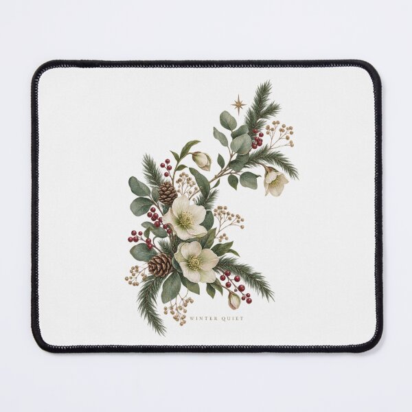 Item preview, Winter Quiet Botanical Christmas Tee designed and sold by PhylonBoxx.