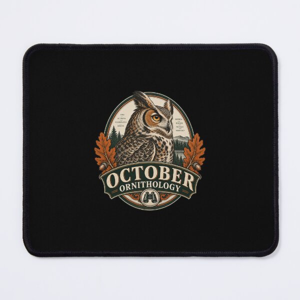 Item preview, October Ornithology Owl Badge designed and sold by AMICO77.
