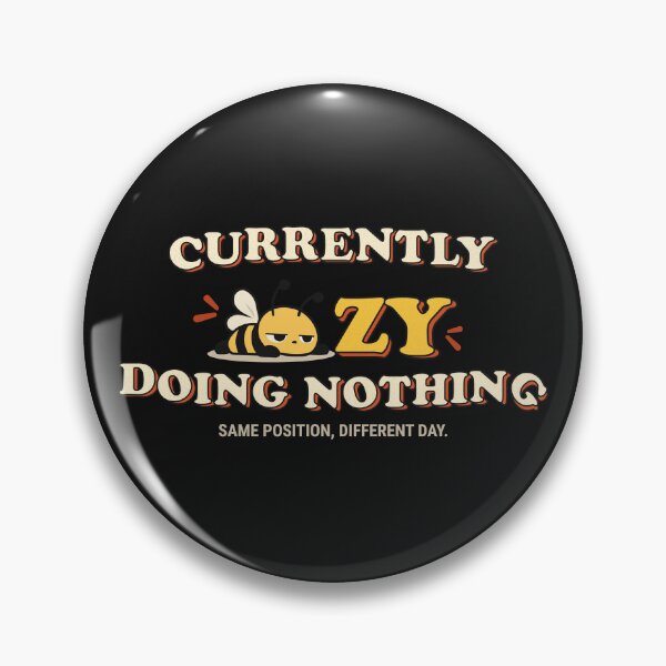 Item preview, Currently Beezy Doing Nothing Funny Retro Bee Graphic designed and sold by NATHA PALETTE.