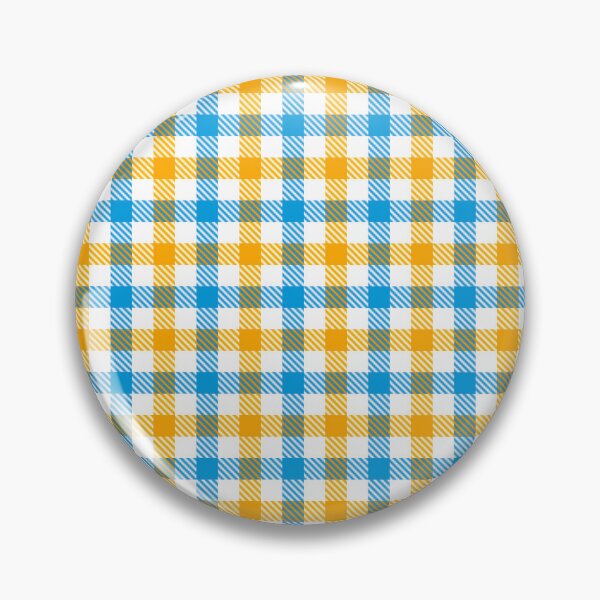Item preview, Yellow And Blue On White Gingham Check   designed and sold by PatternTitan.