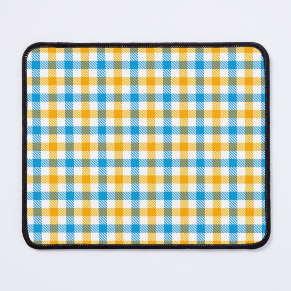 Item preview, Yellow And Blue On White Gingham Check designed and sold by PatternTitan.