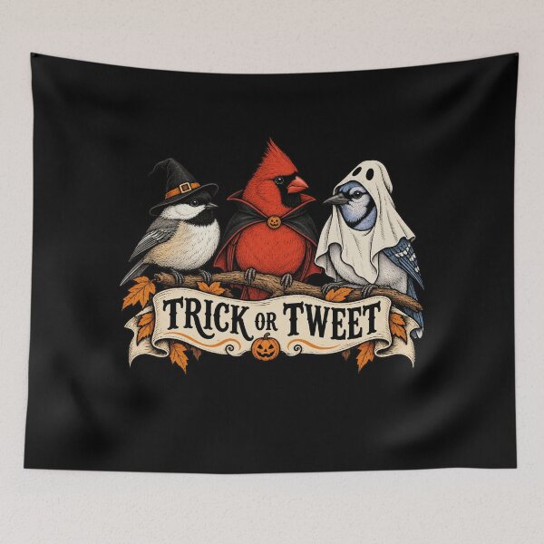 Item preview, Trick or Tweet Backyard Birds designed and sold by AMICO77.