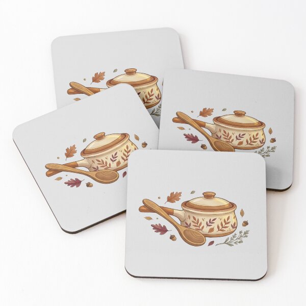 Item preview, Autumn Kitchen Pot and Wooden Spoon Art designed and sold by hattie's.