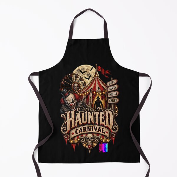 Item preview, Haunted Carnival – Creepy Clown Ferris Wheel Halloween Horror Design designed and sold by RockitBaby.