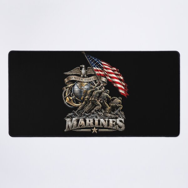 Item preview, U.S. Marines – Semper Fidelis Flag Raising Military Tribute designed and sold by Hunter54nz.