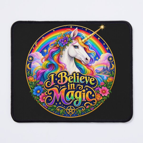 Item preview, I Believe in Magic Rainbow Unicorn Fantasy designed and sold by Witch Joseph.