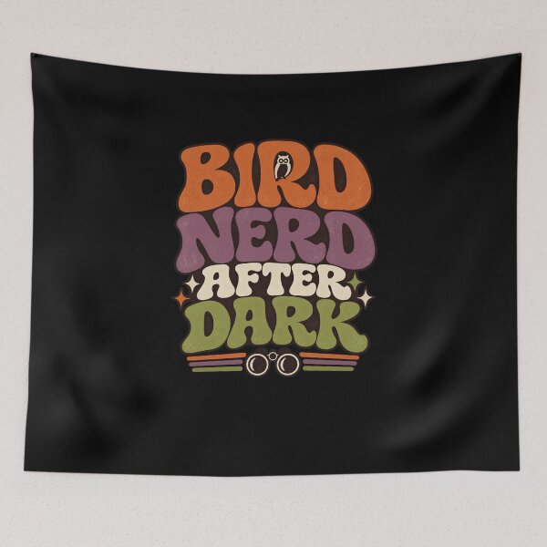 Item preview, Bird Nerd After Dark Retro Type designed and sold by AMICO77.