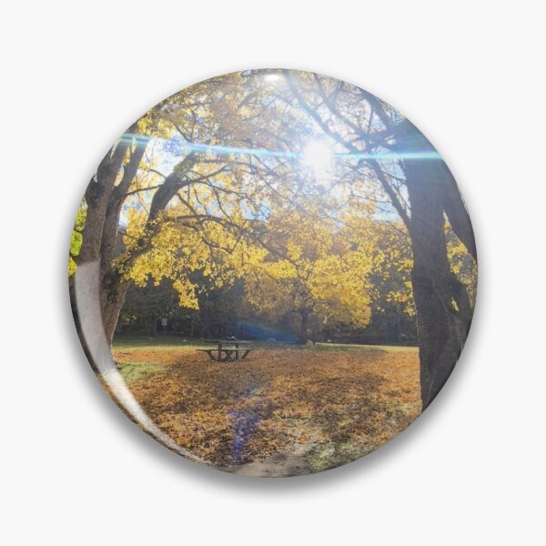 Item preview, Golden Autumn Light Burst Woodland Path designed and sold by NaturalChroma.