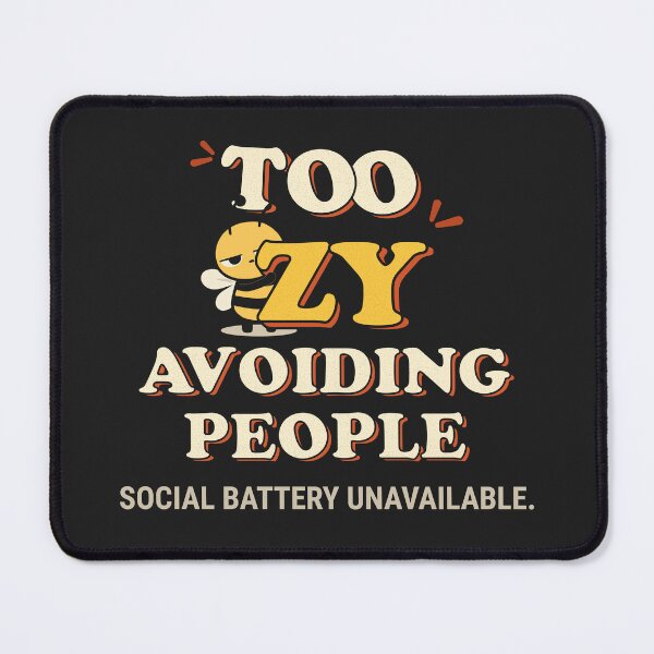 Item preview, Too Beezy Avoiding People Funny Introvert Bee Retro Graphic designed and sold by NATHA PALETTE.