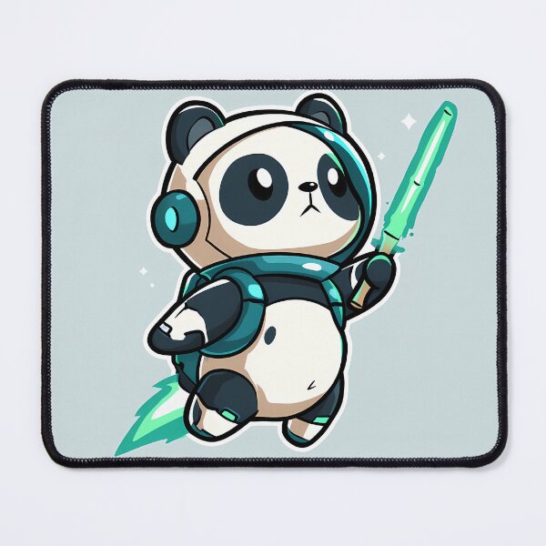 Item preview, Space Warrior Panda Light Sword Art designed and sold by Lunat1kk.