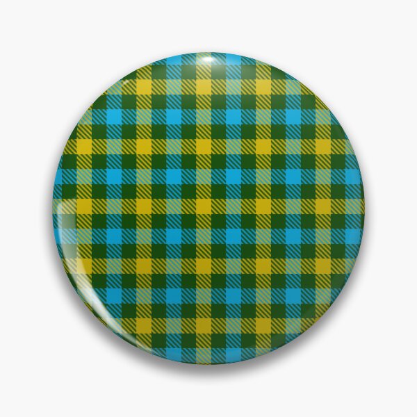 Item preview, Yellow And Blue On Green Gingham Check   designed and sold by PatternTitan.