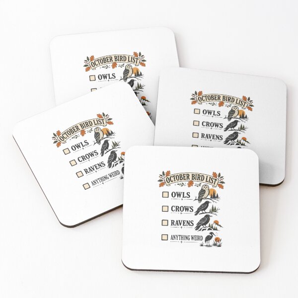 Item preview, October Bird List Checklist designed and sold by AMICO77.