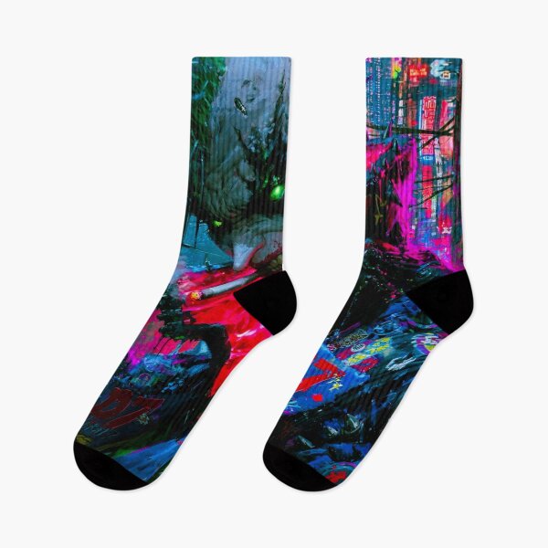 Item preview, Jokes on You - Cyberpunk Sci Fi Anime art designed and sold by Delerat7.