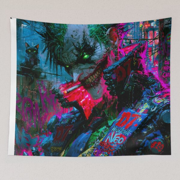 Item preview, Jokes on You - Cyberpunk Sci Fi Anime art designed and sold by Delerat7.