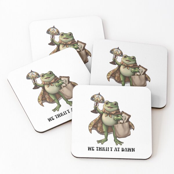 Item preview, We Thrift At Dawn Funny Frog Thrifting Vintage Collector designed and sold by gear-posters.